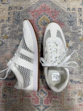 Dolce Vita White Mesh Athletic Jammy Sneakers